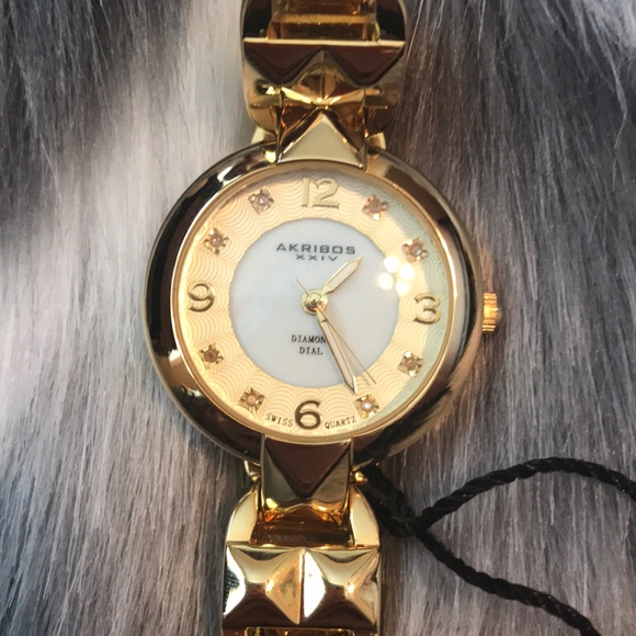 Gold Akribos XXIV Watch - Picture 2 of 3